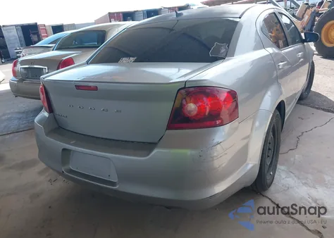 2014 Dodge Avenger Se из США, поврежденный, VIN 1C3CDZAB4EN195685